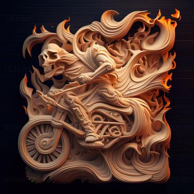 3D model st ghost rider (STL)